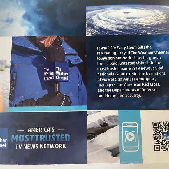 NEVER RELEASED New Hardcover Book The Weather Channel ‘Essential in Every Storm’ - Picture 2 of 4